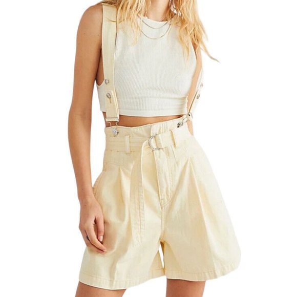 NWT Free People Sunlit Bittersweet Shortall One-Piece Overall women's Size 26 - Picture 1 of 2